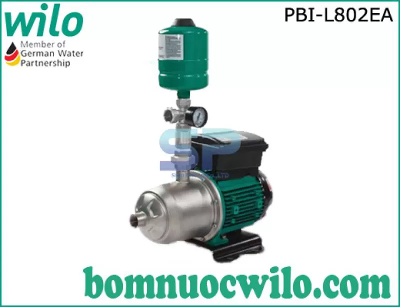 Máy bơm tăng áp biến tần chịu nhiệt Wilo PBI- L802EA