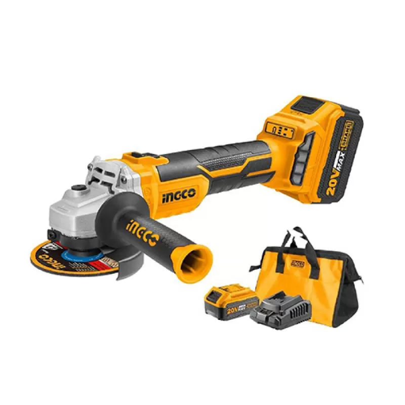 Máy mài góc dùng pin 20V INGCO CAGLI10022 (2 Pin 4,0Ah & Sạc) 