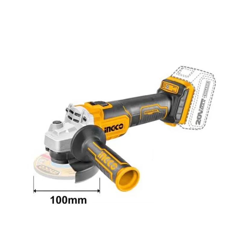 Máy mài góc dùng pin Lithium-ion 20V Ingco CAGLI201008 (Chưa Pin & Sạc) 