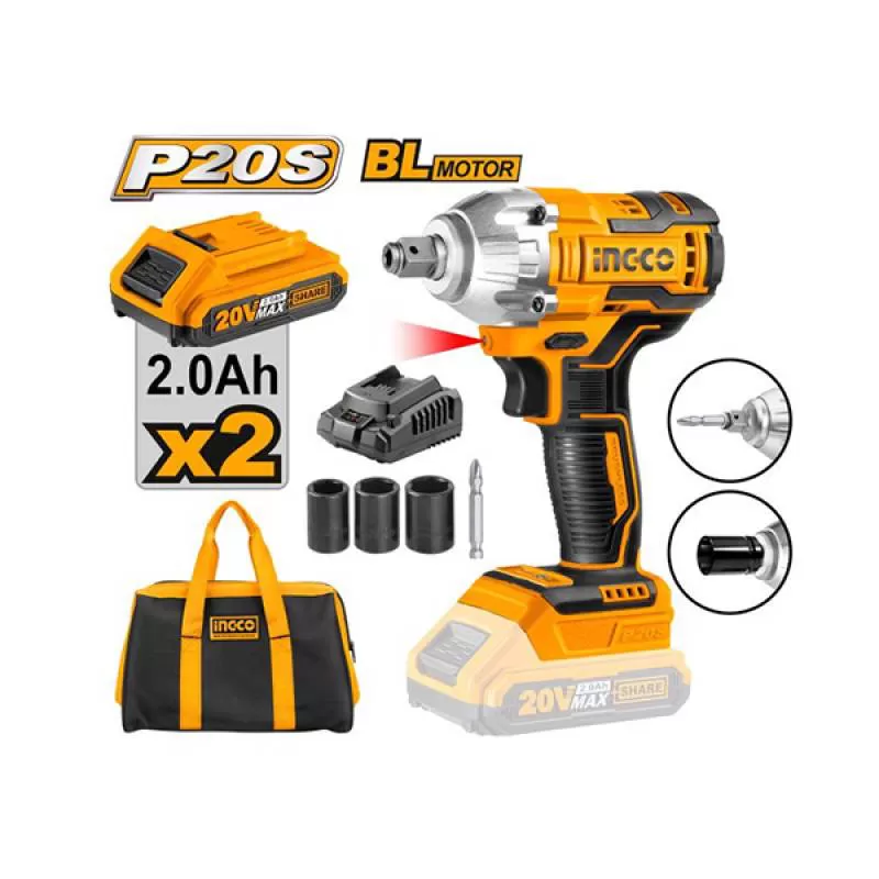 Máy vặn vít, bulong dùng pin Lithium-ion 20V Ingco CIWLI20208 