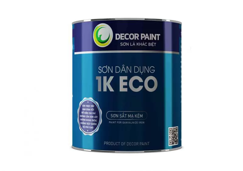 1.0 Kg – Sơn sắt mạ kẽm 1K ECO xingfa ghi nhạt 