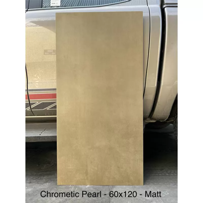 Gạch khổ lớn cao cấp nhập khẩu Ấn Độ men matt 60*120 cm Chrometic Pearl 