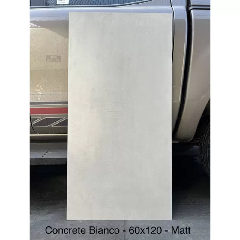 Gạch khổ lớn cao cấp nhập khẩu Ấn Độ men matt 60*120 cm Concrete Bianco
