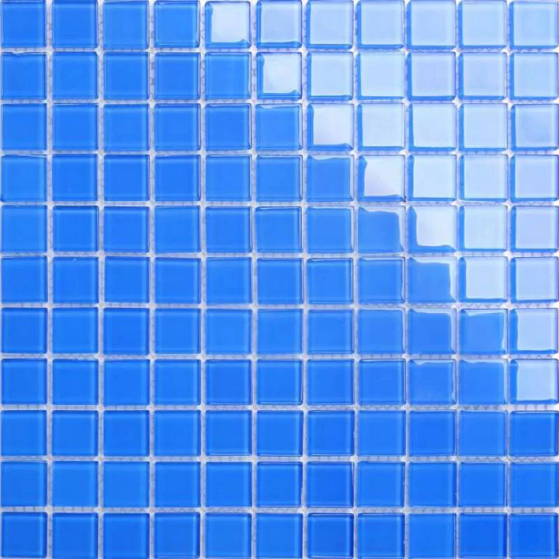 Gạch mosaic thủy tinh xanh chip 25*25 mã DH25 