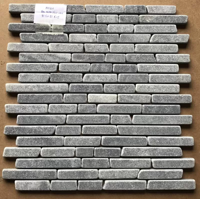 Đá mosaic đen NA rung chip vuông LUX-15QR004