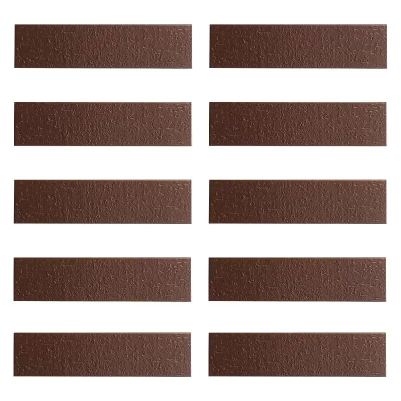 Gạch thẻ ốp tường ngoại thất màu nâu cháy 60x240mm 86415 