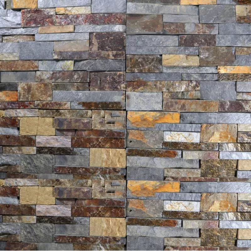 Đá ghép Đà Nẵng vàng lai ốp tường trang trí