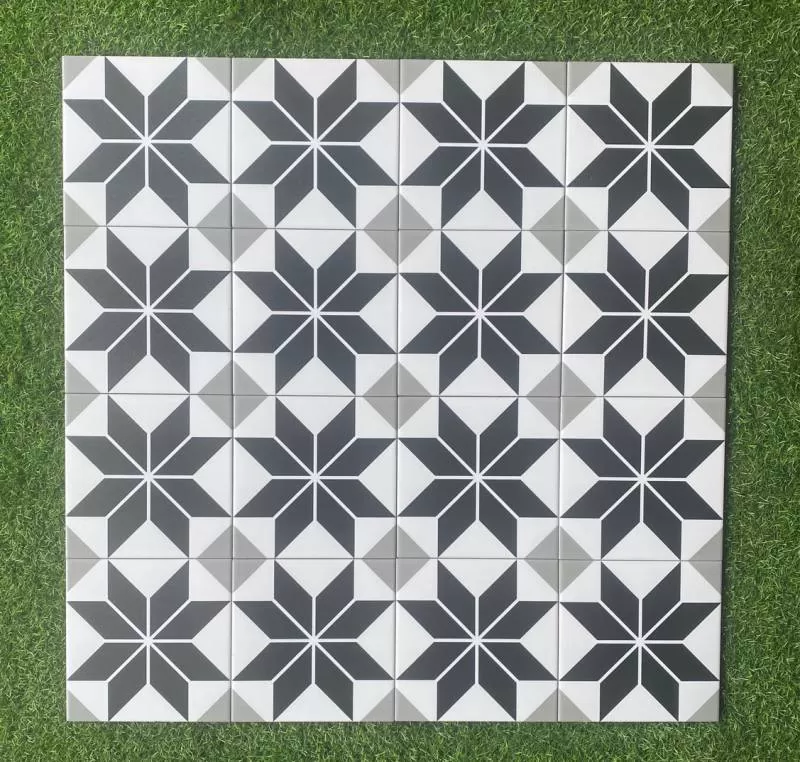 Gạch bông men ốp lát 20x20cm 2018 