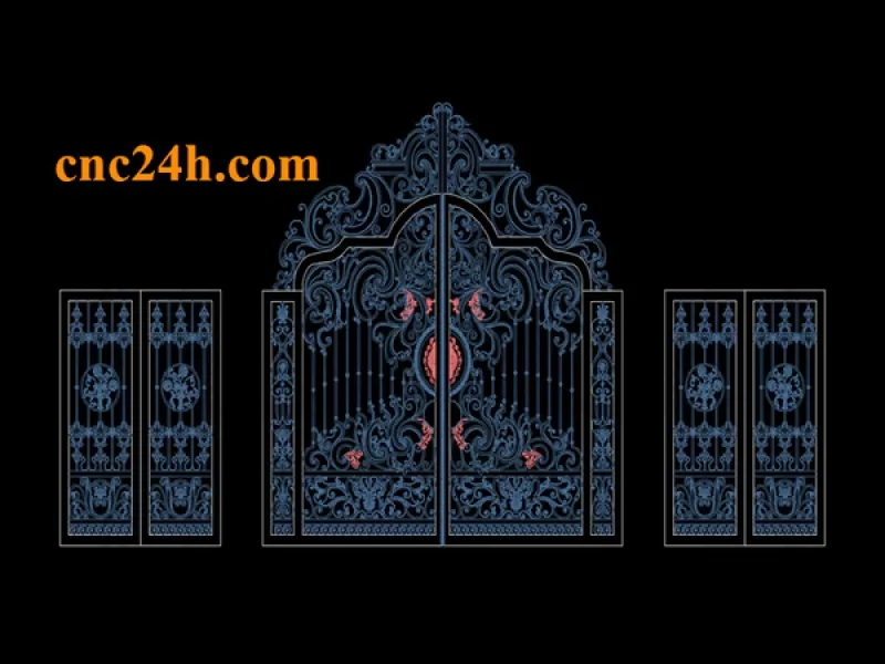 MẪU CẮT PLASMA CNC CỔNG BIỆT THỰ 1