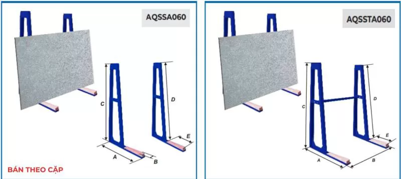 KHUNG DỰNG VẬT LIỆU DẠNG TẤM MỘT BÊN - AQSSA060; AQSSTA060