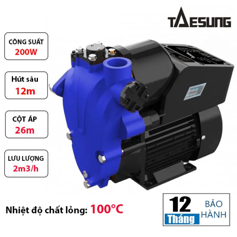 Máy bơm đẩy cao Taesung Tsm-200A 