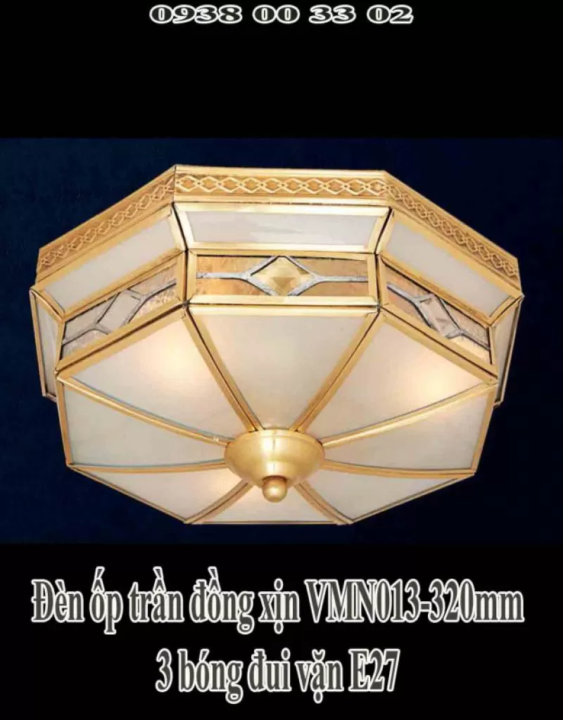 Đèn ốp trần đồng xịn VMN013-320mm