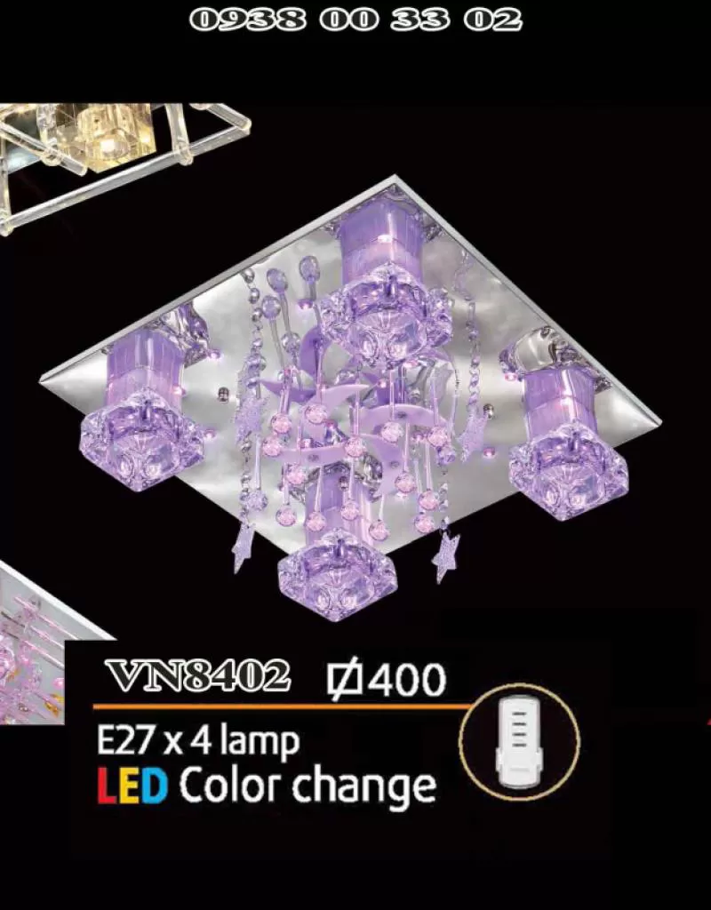 Đèn áp trần led vuông VN8402 