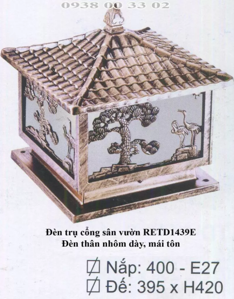 Đèn trụ cổng REtd1439e 