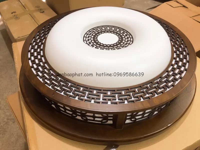 Đèn ốp trần gỗ 2659 