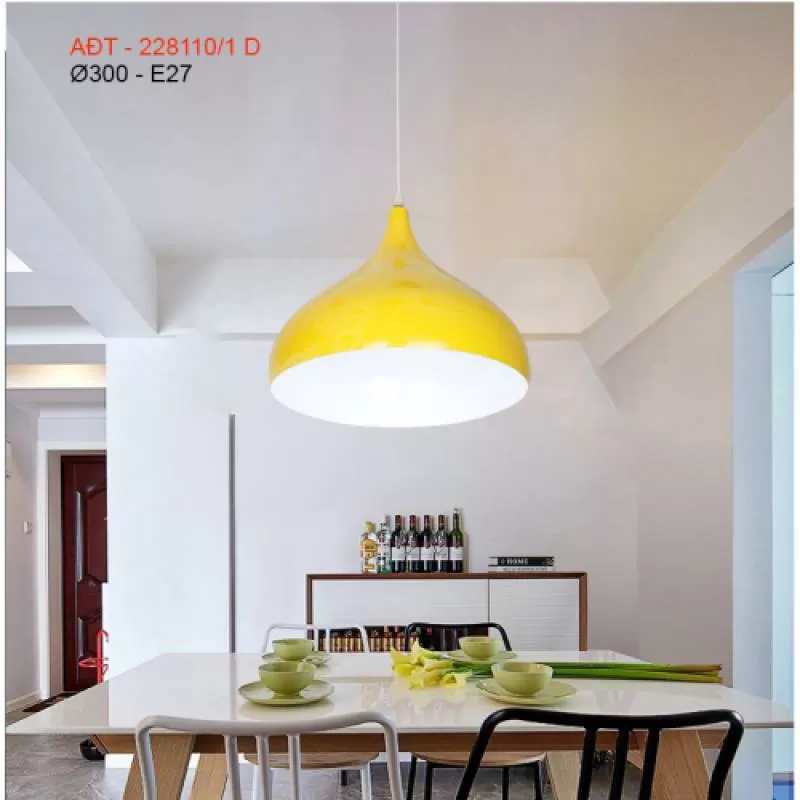 Đèn Thả Bàn Ăn Hình Giọt Nước Màu vàng AĐT - 28110/1 D 