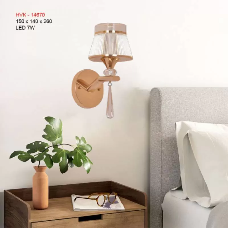 Đèn tường phòng khách bán cổ điển HVK - 14670 
