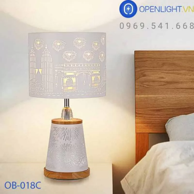 Đèn bàn ngủ cao cấp OB-018-C 