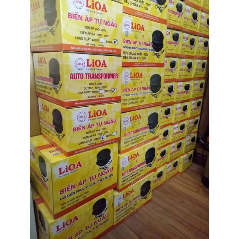 BIẾN ÁP ĐỔI NGUỒN VÀO 220V RA 100V - 110V - 120V LIOA 