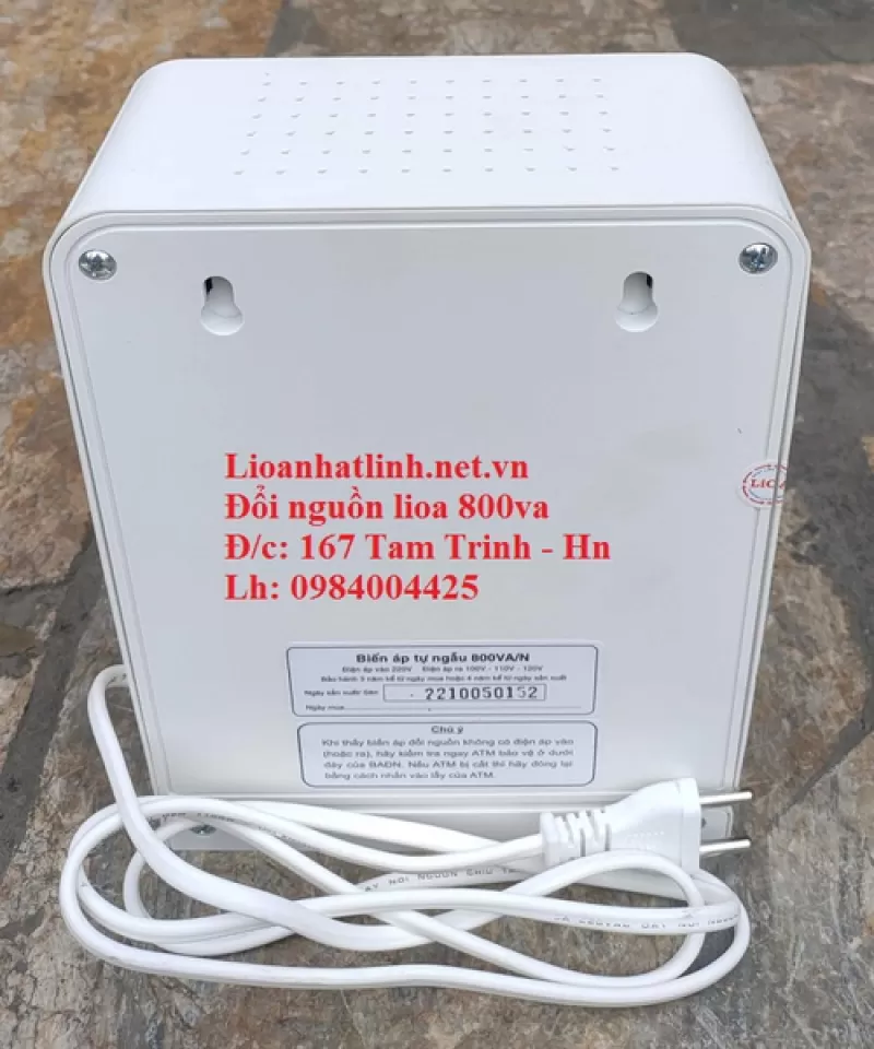 BỘ ĐỔI NGUỒN LIOA 800VA - 800W DÂY ĐỒNG 100