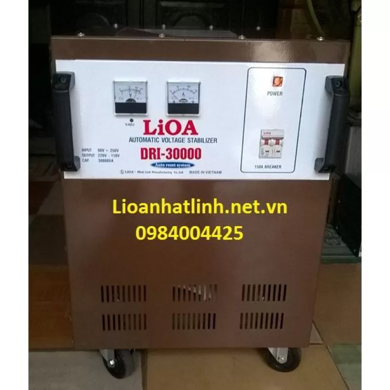 ỔN ÁP LIOA 30KVA DẢI 90V - 250V DRI - 30000 ĐỒNG HỒ CƠ, THẾ HỆ 1 
