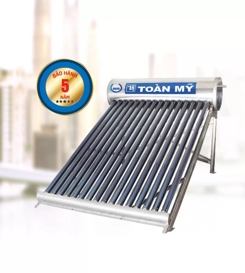 Máy nước nóng năng lượng mặt trời Nano 180 lít Toàn Mỹ giá ưu đãi 