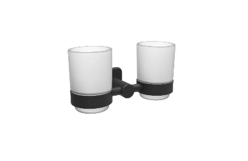 Kệ cốc đánh răng sơn tĩnh điện màu đen FX-6806D