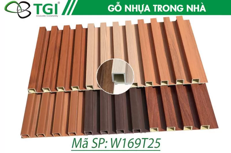 Gỗ Nhựa Composite Trong Nhà W169T25