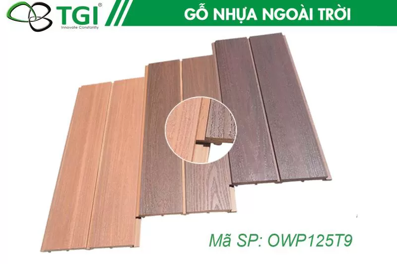 Gỗ Nhựa Composite Ngoài Trời OWP125T9