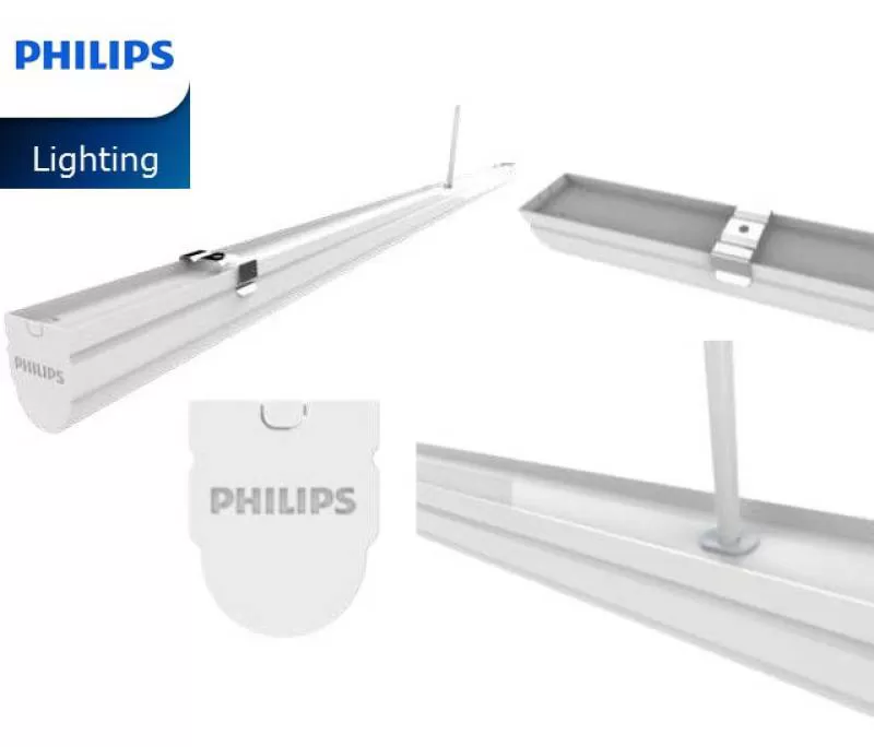 Combo 10 Bộ máng đèn LED 1m2 T8 Philips Essential SmartBright Slim Batten BN012C LED20/CW L1200 