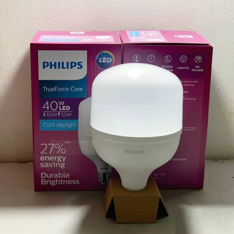 Bóng đèn Led trụ Philips TForce Core HB 37-40W E27 830