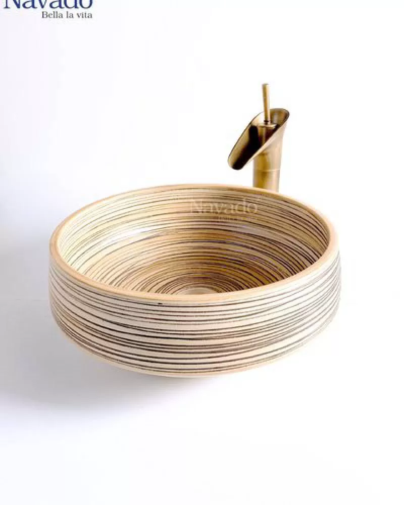 Bộ vòi chậu lavabo nghệ thuật RS 1146WB 
