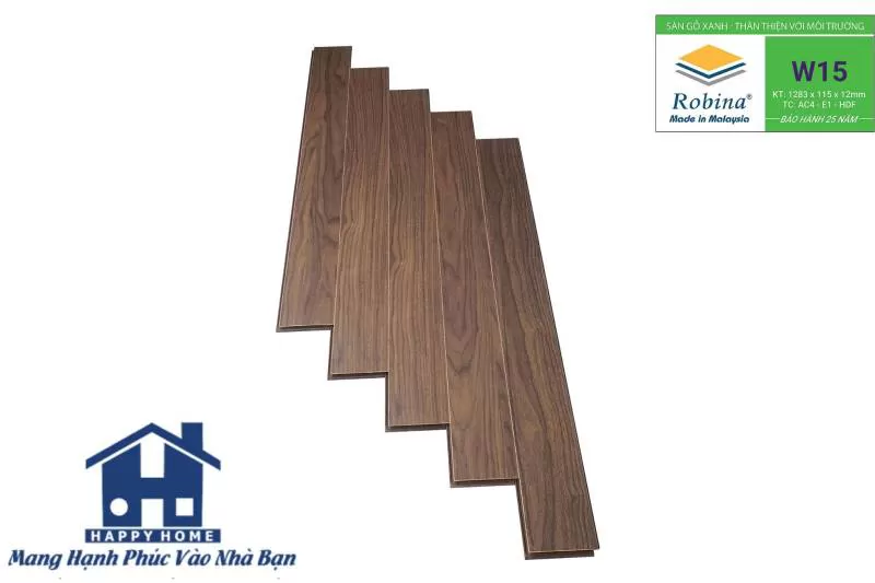 Sàn Gỗ Robina 12mm Bản Nhỏ W15 