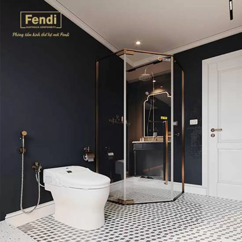 Vách kính tắm Fendi FMV-1X3 