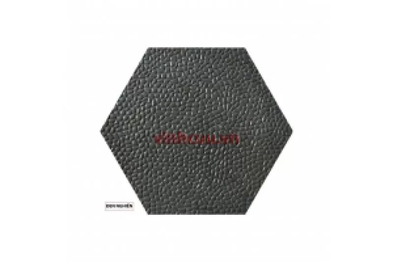 Gạch sỏi lục giác hạt nghiền - Đen