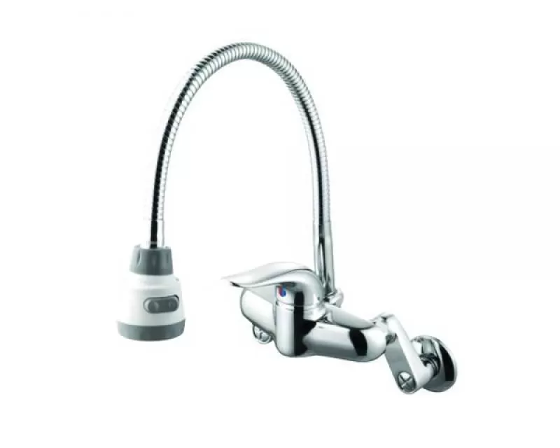 Vòi bếp nóng lạnh gắn tường Hàn Quốc Mirolin MK 553