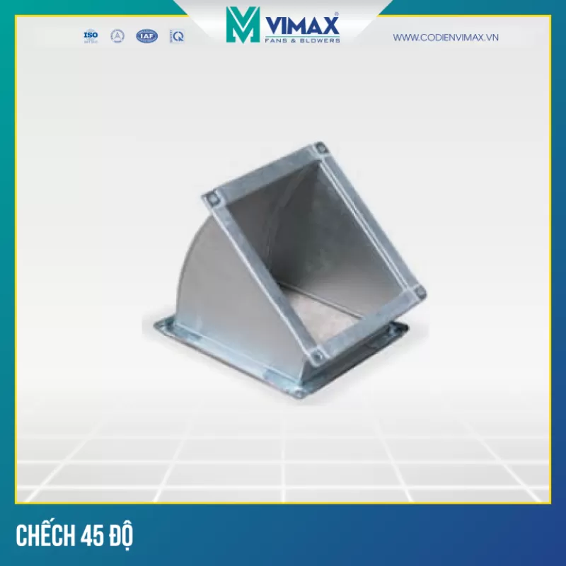 CÚT 45 ĐỘ ỐNG GIÓ VUÔNG