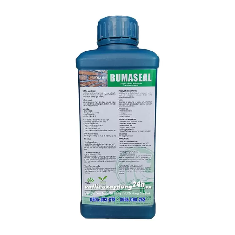 Chất chống thấm gạch ngói đá Bumaseal 