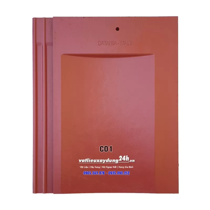 Ngói phẳng lõm Catania Italia C01