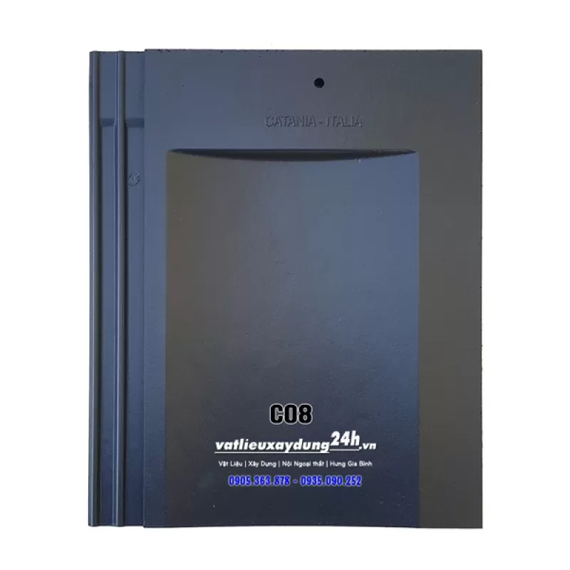 Ngói phẳng lõm Catania Italia C08