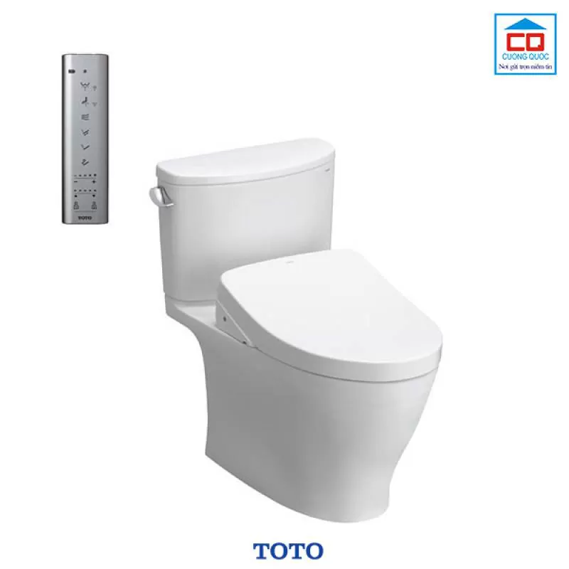 Bàn cầu hai khối nắp rửa điện tử TOTO CS767CW12#XW
