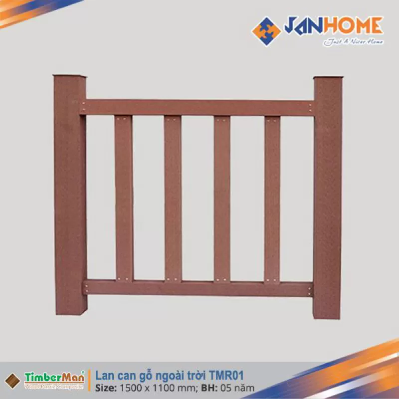 Lan can gỗ ngoài trời TimberMan TMR01