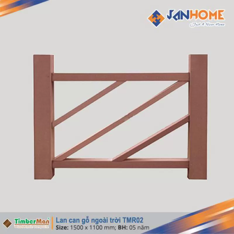 Lan can gỗ ngoài trời TimberMan TMR02 