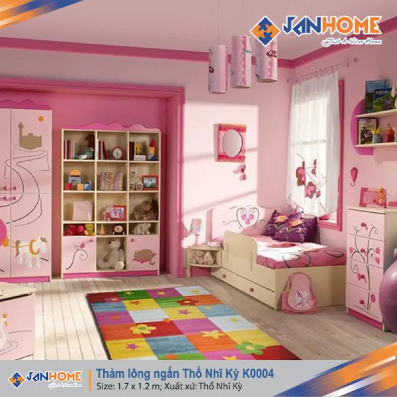 Thảm Thổ Nhĩ Kỳ lông ngắn K0004