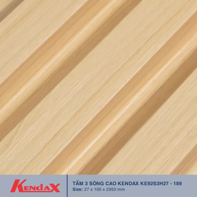 Lam 3 sóng cao ốp trần tường KE92S3H27 Màu 189