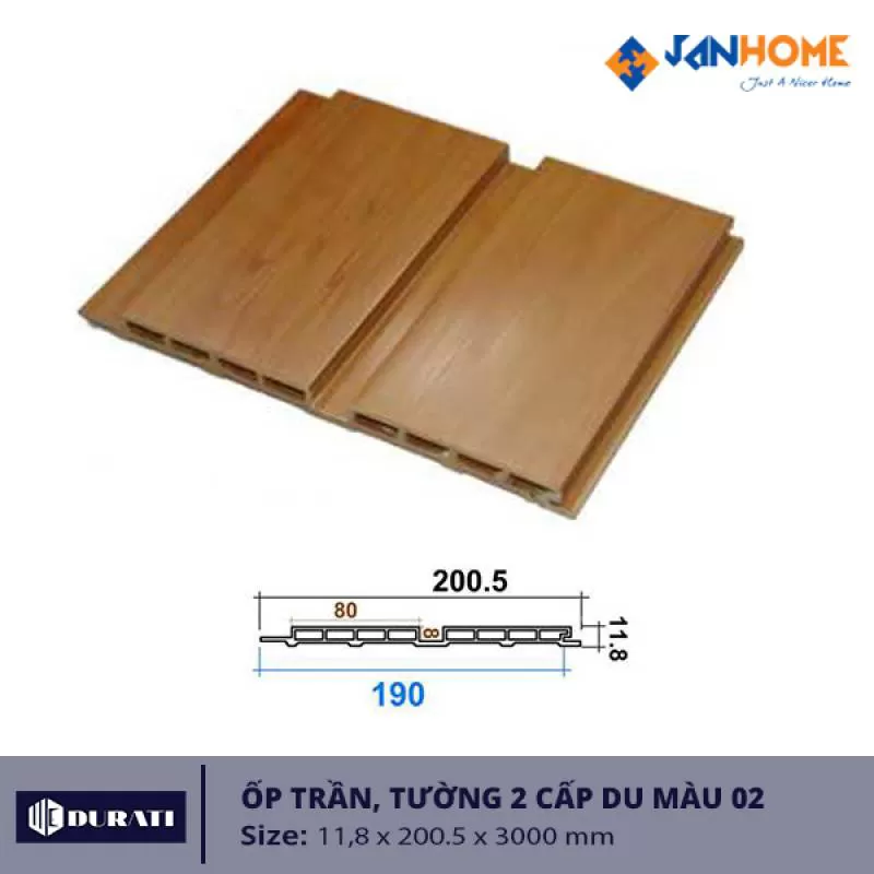 Ốp Trần, tường Timberman 2 cấp TBM01P2