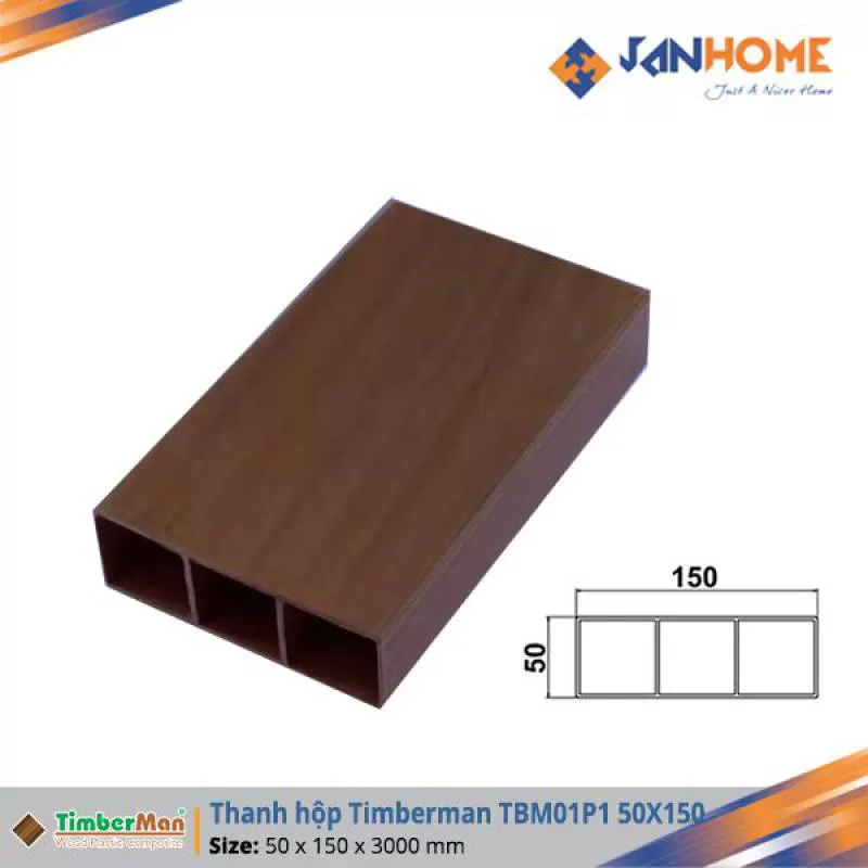 Thanh hộp Timberman TBM01P1 50x150