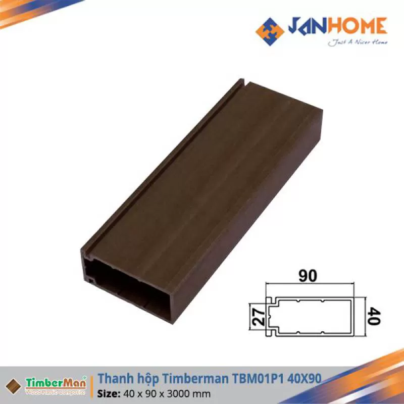 Thanh hộp Timberman TBM01P1 40x90