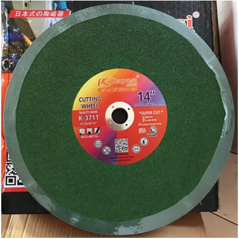 Đá cắt Kim loại Inox, Thép Xanh Japan 355×2.5×25.4mm KAPUSI K-3711