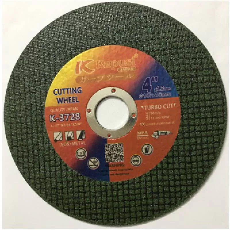 Đá cắt Kim loại Inox, Thép Xanh Japan 107×1.2x16mm KAPUSI K-3728